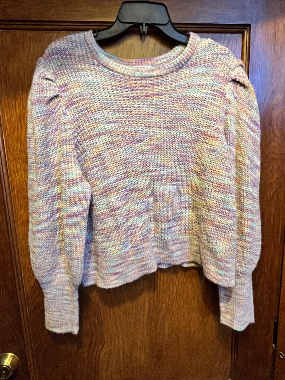 Pastel multicolor women’s sweater 1X